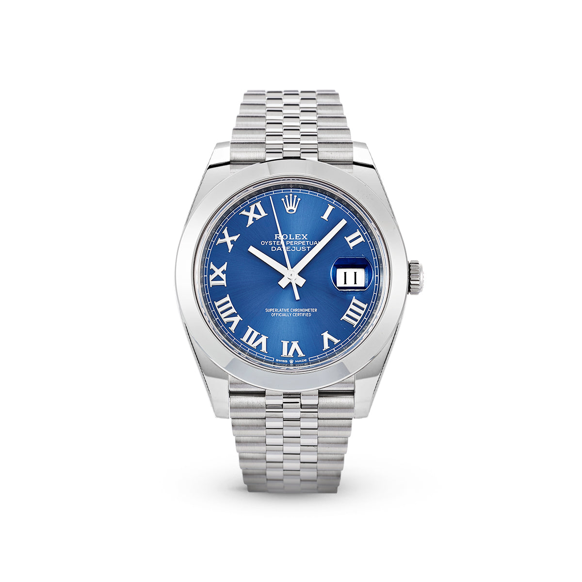 Rolex Datejust 41 126300 Blue Roman Jubilee