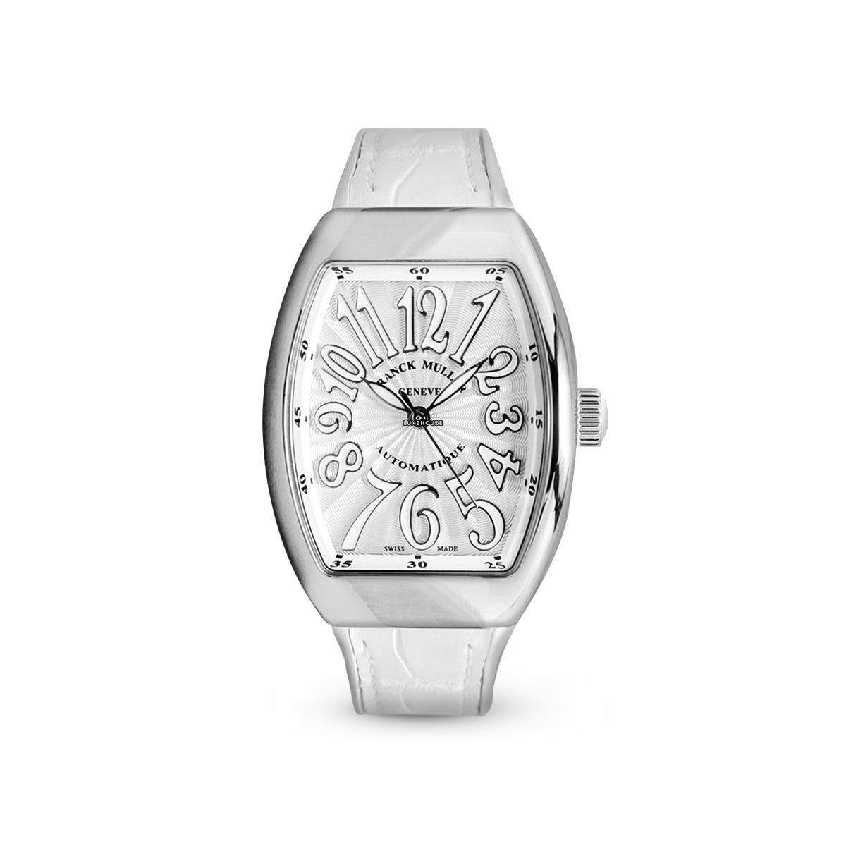 Franck Muller Vanguard V 32 SC AT FO AC.BLC (BLC.BLC AC) (White Dial, White Numbers)