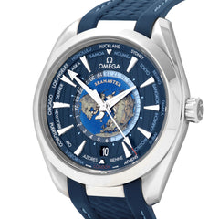 Omega Seamaster Aqua Terra 150M 22012432203001 Worldtimer, Rubber Strap