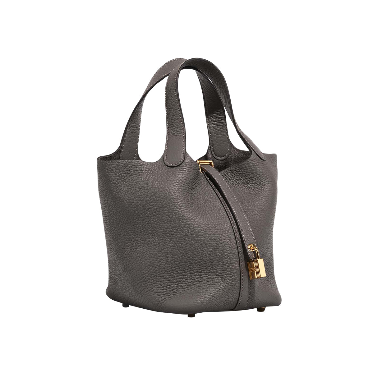 Hermes Picotin 18 Gris Meyer Clemence GHW W