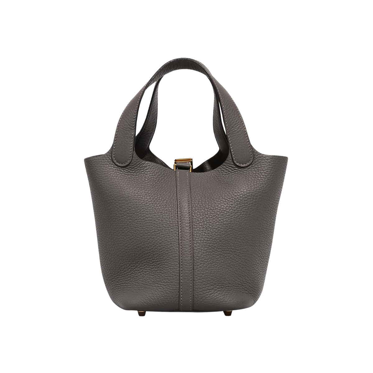 Hermes Picotin 18 Gris Meyer Clemence GHW W