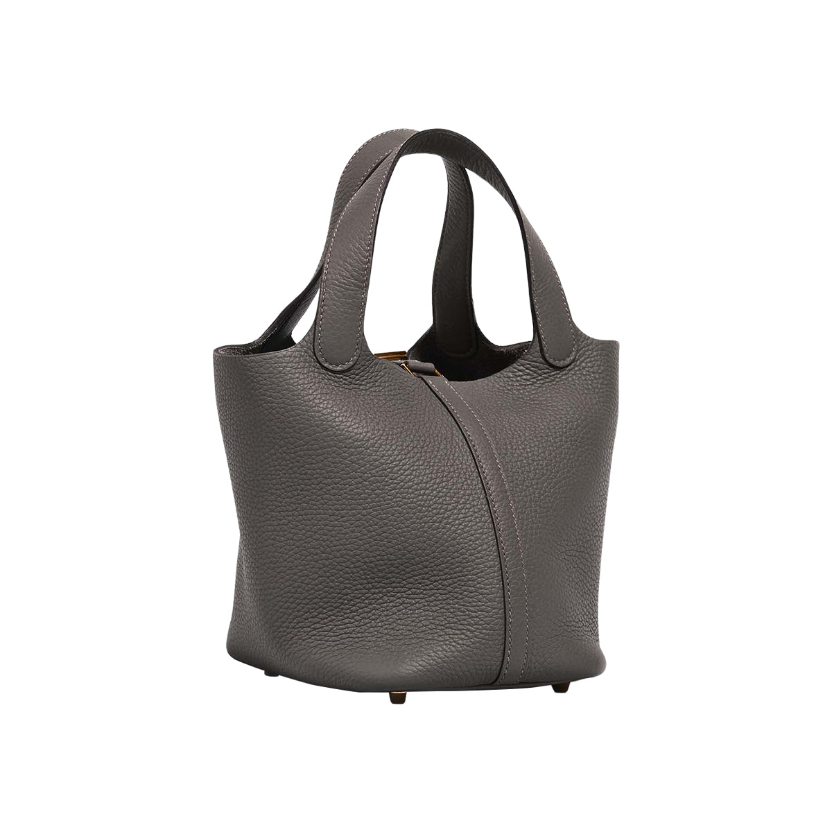 Hermes Picotin 18 Gris Meyer Clemence GHW W