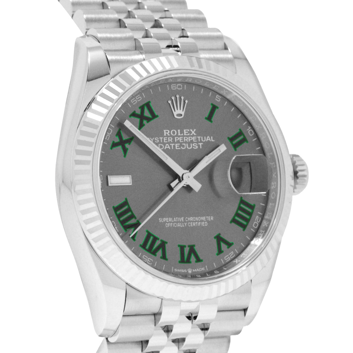 Datejust 36 126234 Wimbledon Roman Jubilee Watches Rolex 