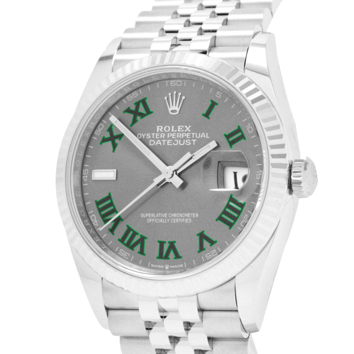 Rolex Datejust 36 126234 Wimbledon Roman Jubilee