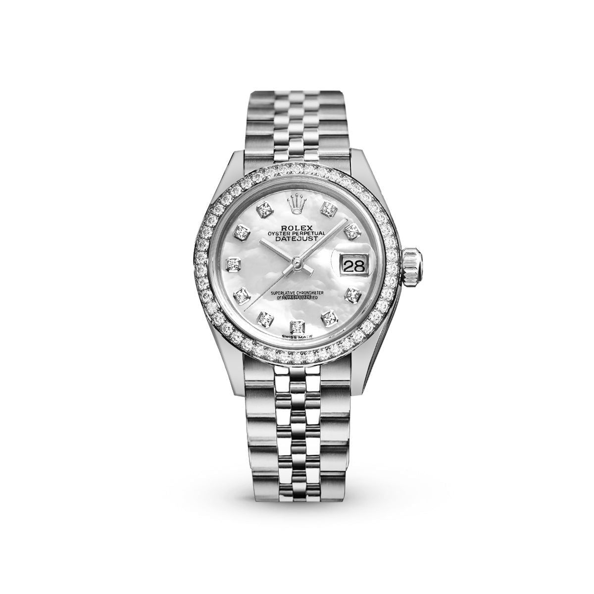 Rolex Lady Datejust 28 279384RBR White MOP Jubilee