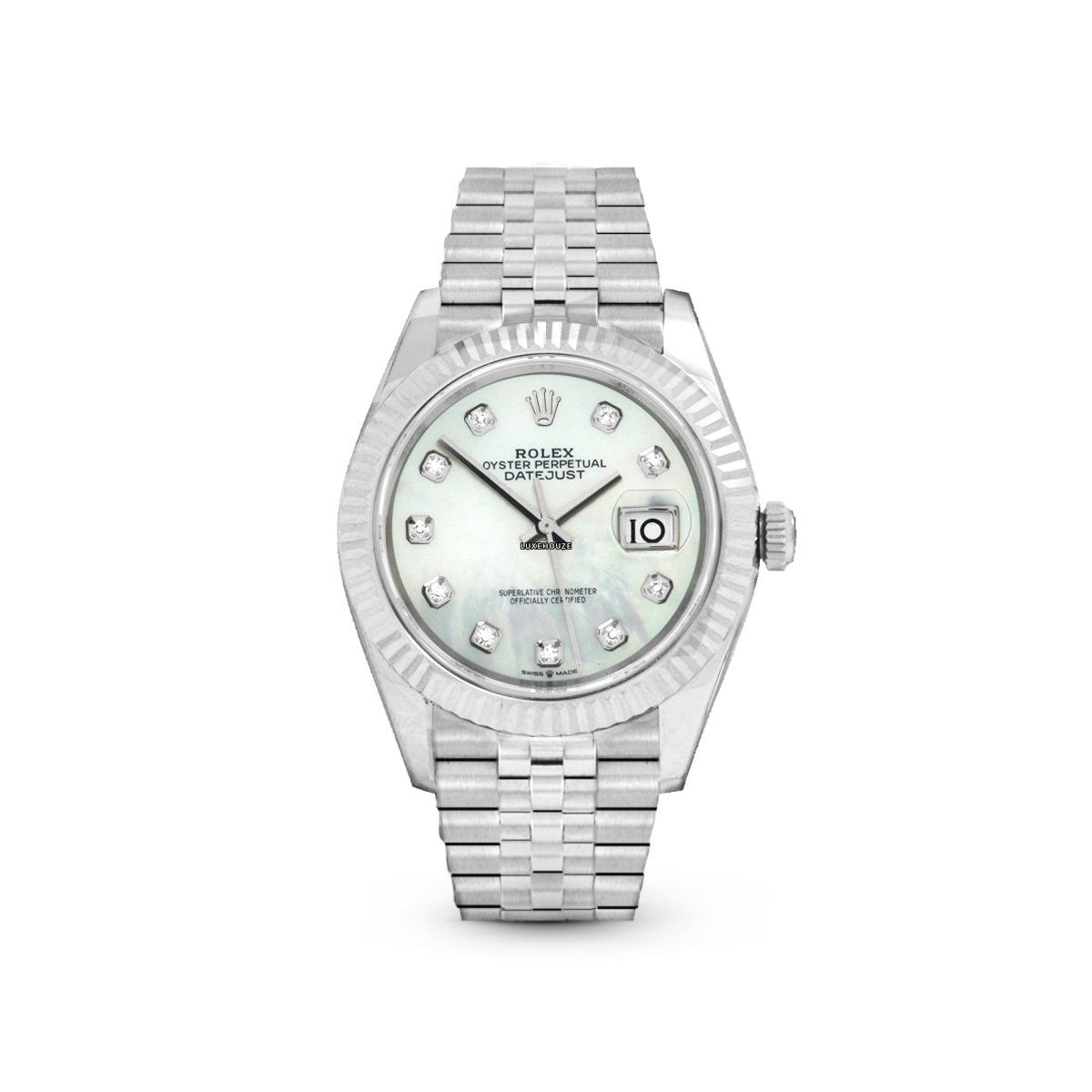 Rolex Datejust 36 126234NG White MOP Jubilee