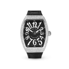  Franck Muller Vanguard V 32 SC AT FO AC.NR (NR.BLC AC) (Black Dial, White Numbers, Medium Aftersetting) 