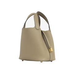 Hermes Picotin 18 Beige Marfa Clemence GHW W