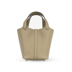 Hermes Picotin 18 Beige Marfa Clemence GHW W