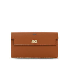 Hermes Kelly Pocket Long Gold Veau Madame GHW W