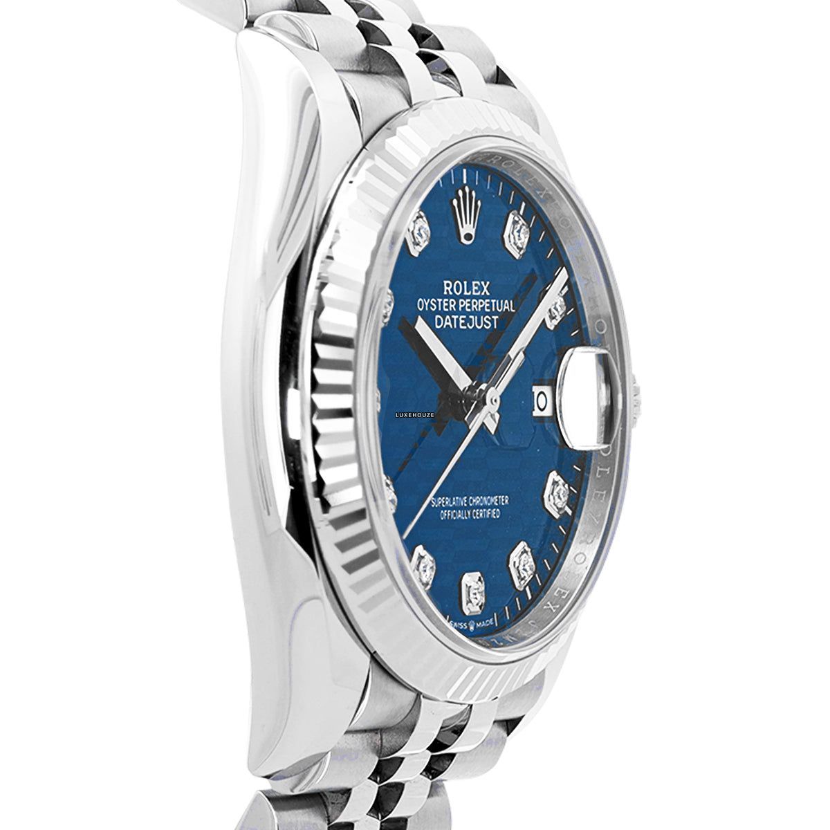 Rolex Datejust 36 126234G Blue Motif Jubilee