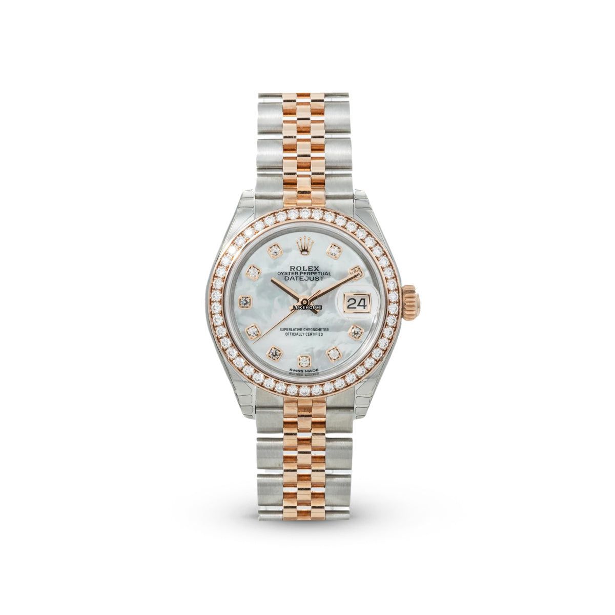 Rolex Lady Datejust 28 279381RBR White MOP Jubilee