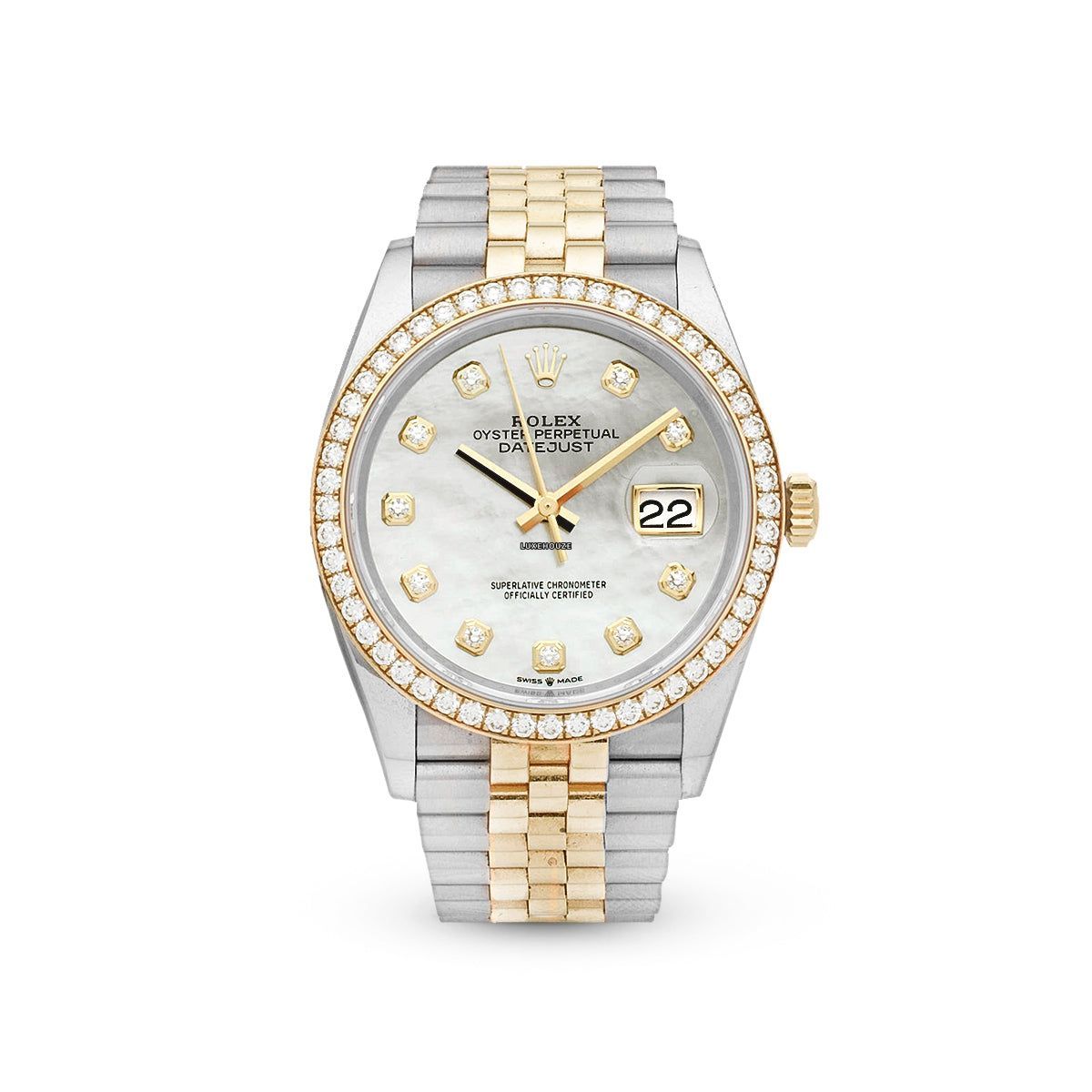 Rolex Datejust 36 126283RBR White Mother of Pearl Jubilee