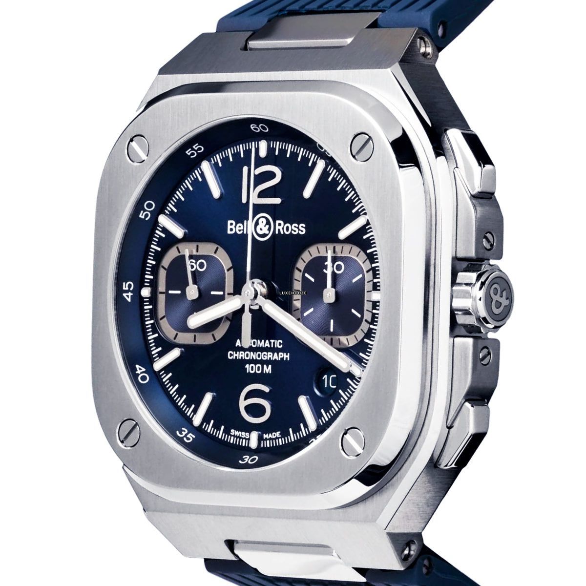 Bell & Ross BR05 Chrono BR05C-BLU-ST/SRB Blue