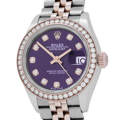 Rolex Lady-Datejust 28 279381RBR Purple Jubilee