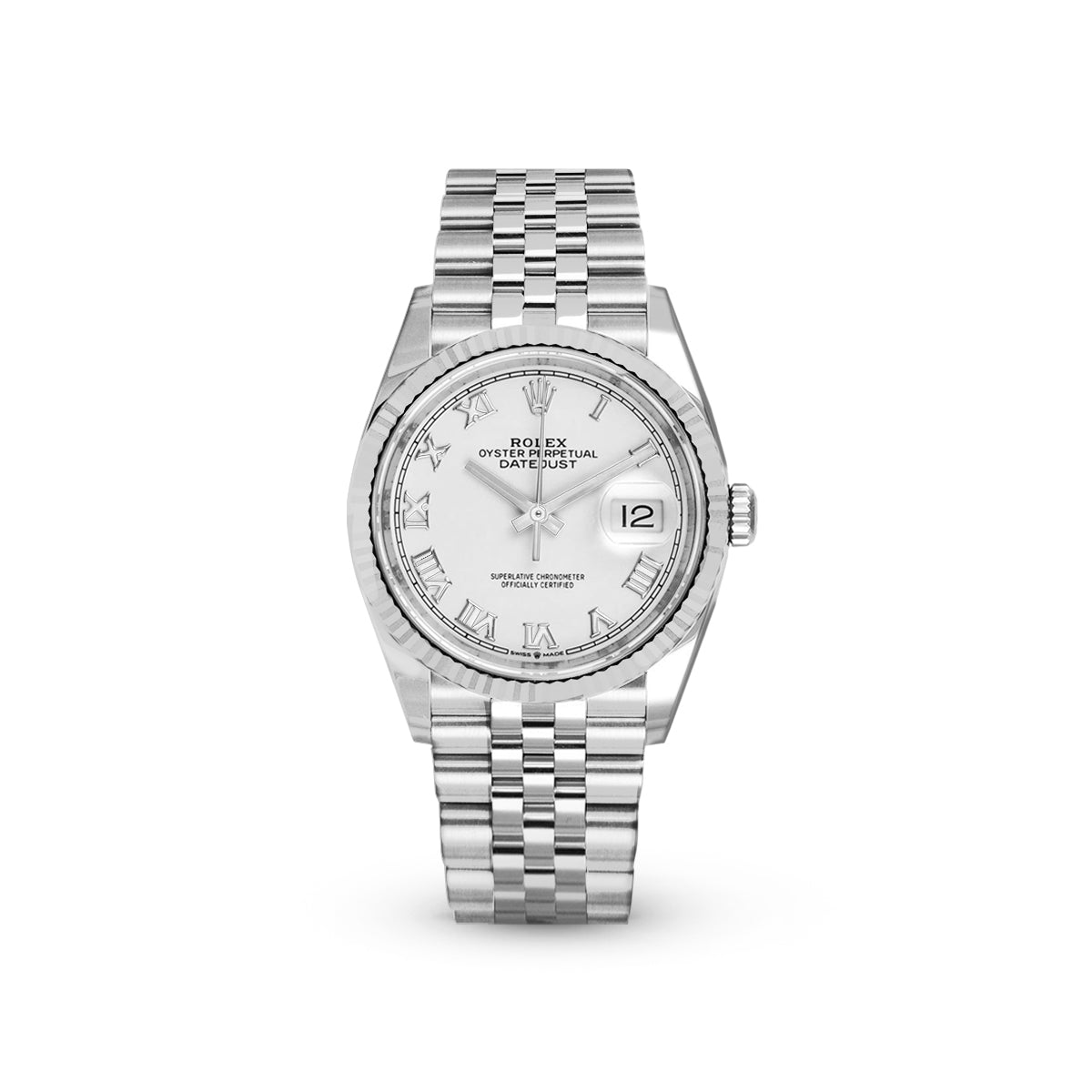 Rolex Datejust 36 126234 White Roman Jubilee