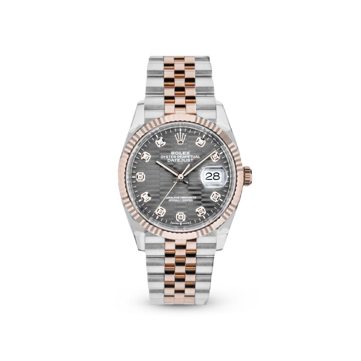 Rolex Datejust 36 126231G Grey Motif Jubilee