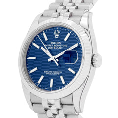 Rolex Datejust 36 126234 Blue Motif Jubilee