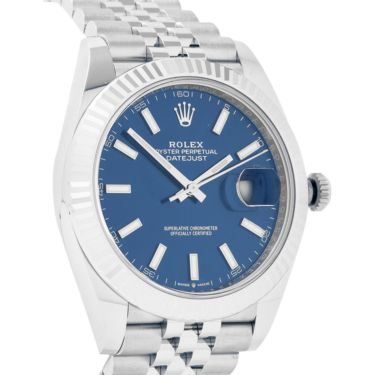 Rolex Datejust 41 126334 Blue Index Jubilee