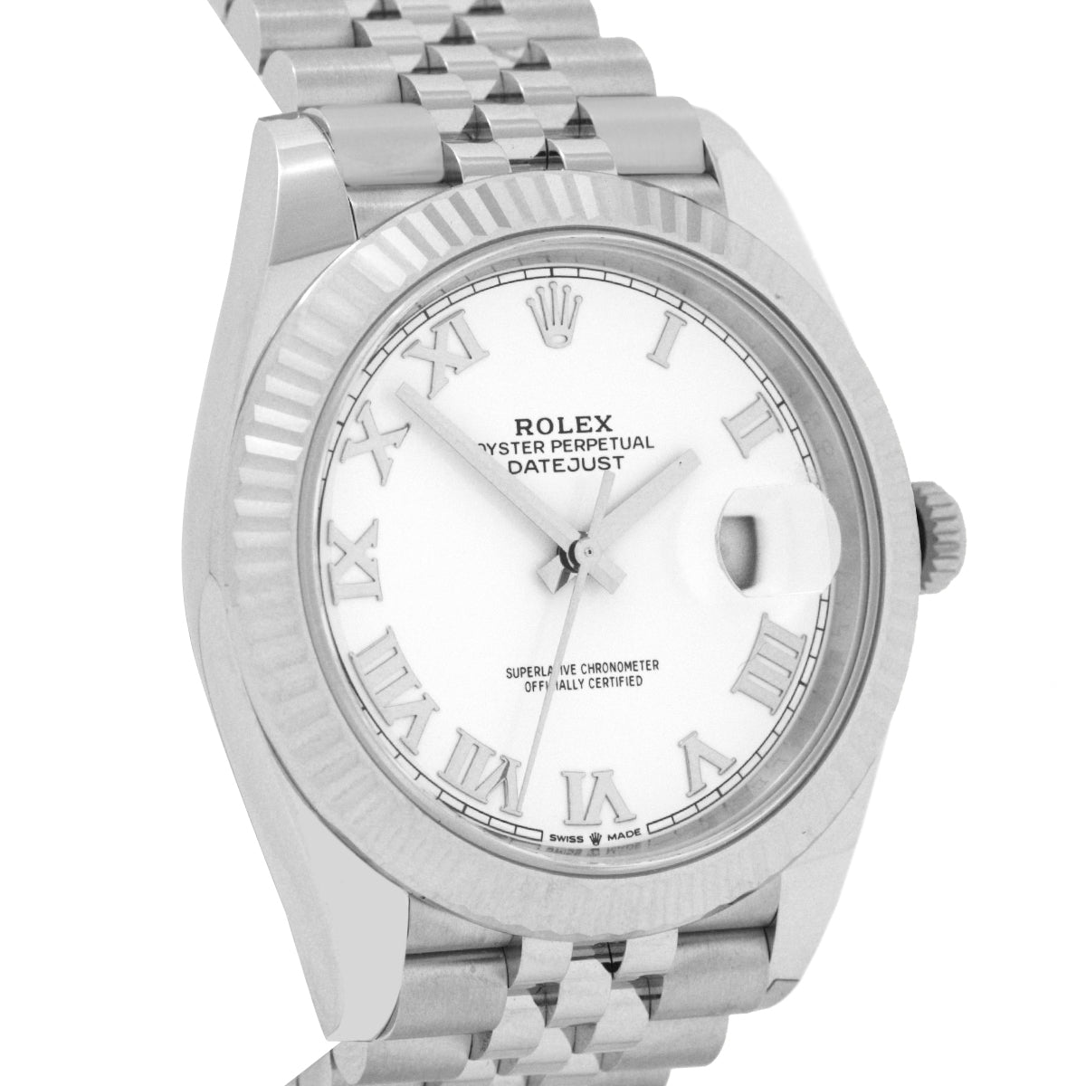 Rolex Datejust 41 126334 White Roman Jubilee