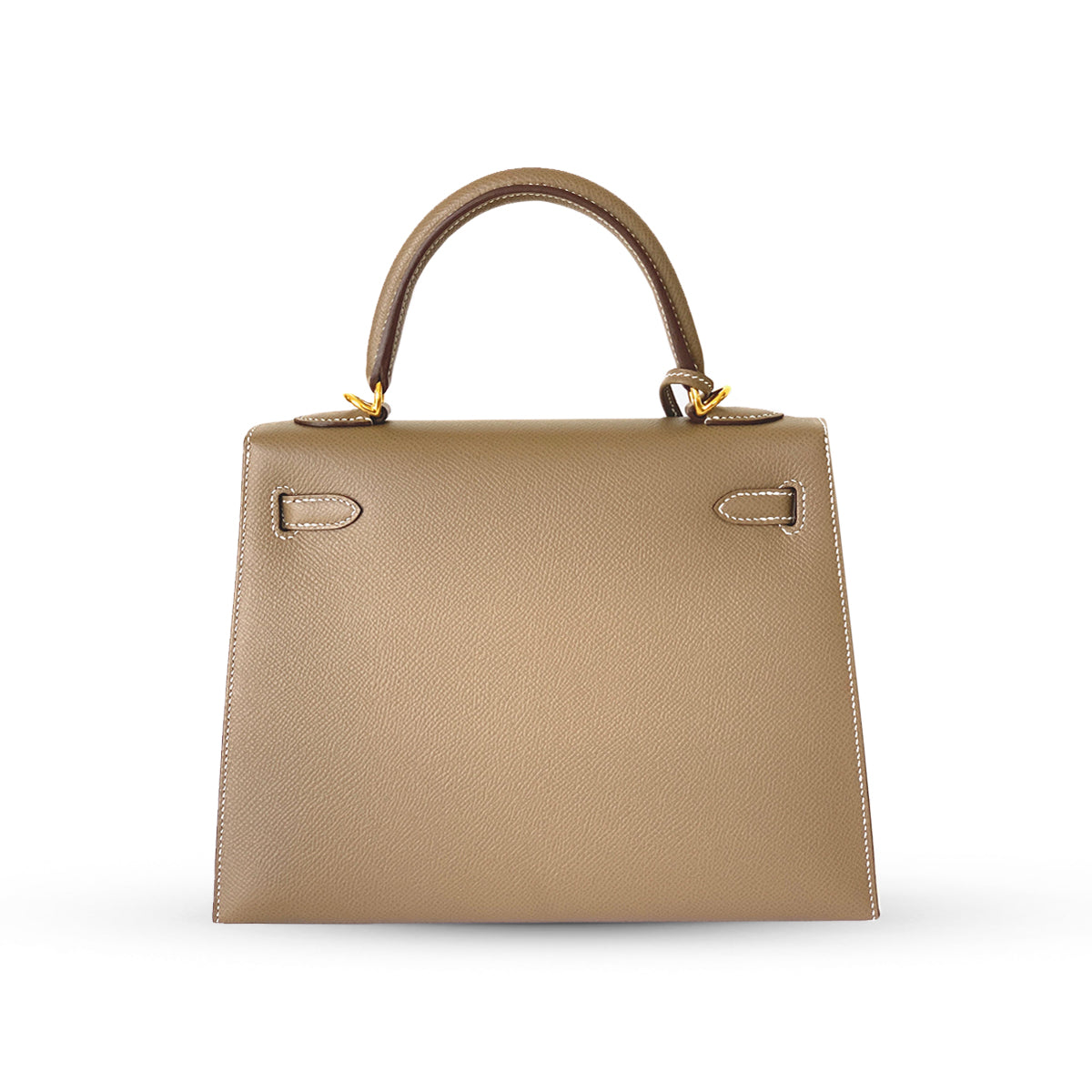 Hermes Kelly 25 Etoupe Epsom Sellier GHW W