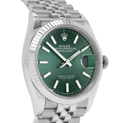 Rolex Datejust 36 126234 Mint Green Dial Jubilee