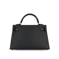 Hermes Kelly 20 Touch Black Madame/ Alligator GHW W