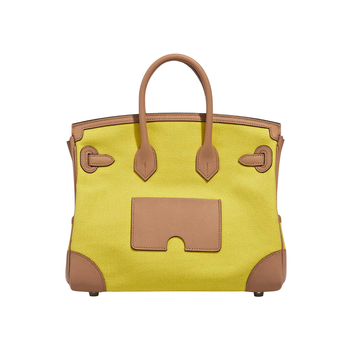 Hermes Birkin 25 Cargo Jaune Citron / Chai PHW B