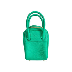 Hermes Mini Lindy Vert Vertigo Clemence GHW W