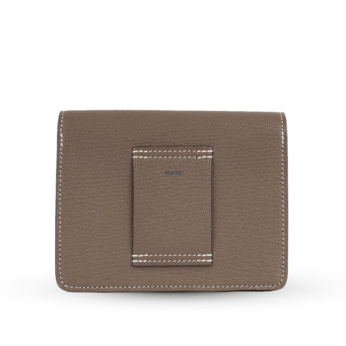 Hermes Roulis Slim 14 Etoupe Chevre B