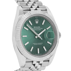 Rolex Datejust 41 126334 Mint Green Index Jubilee