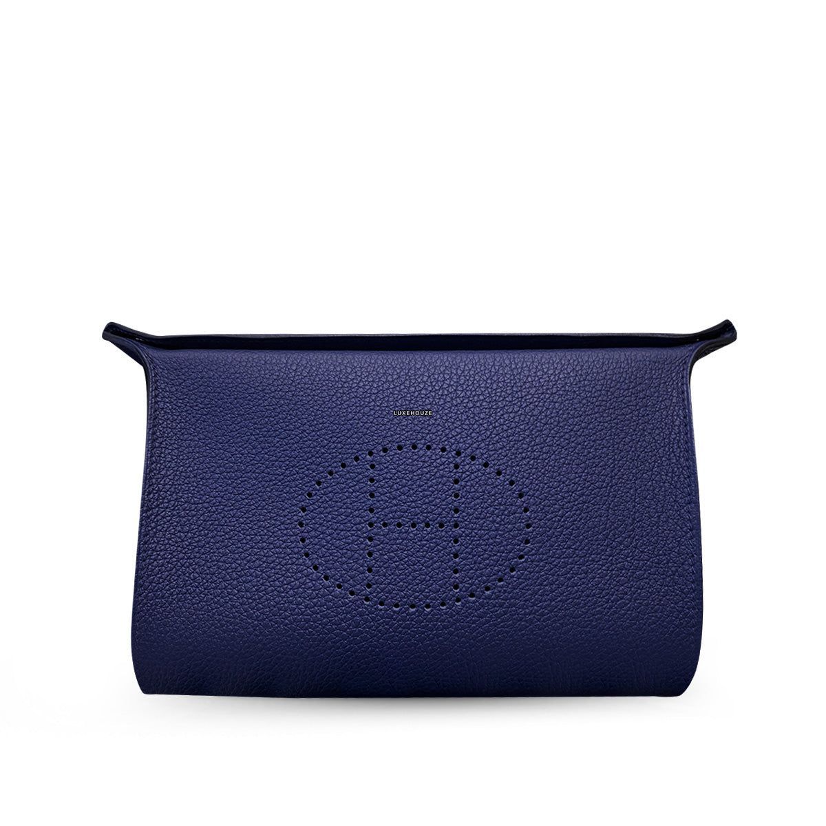 Hermes Videpoches 14 Navy Blue Togo PHW W