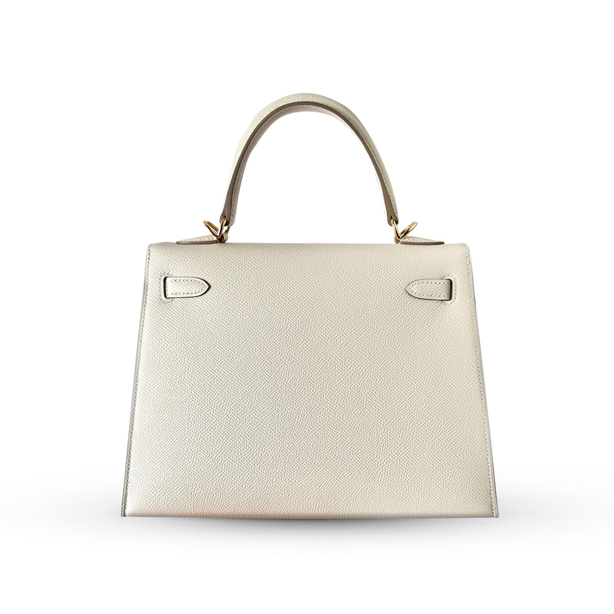 Hermes Kelly 25 Craie Epsom Sellier GHW W