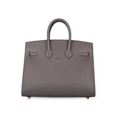 Hermes Birkin 25 Etain Epsom GHW B