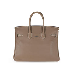 Hermes Birkin 25 Etoupe Swift GHW W