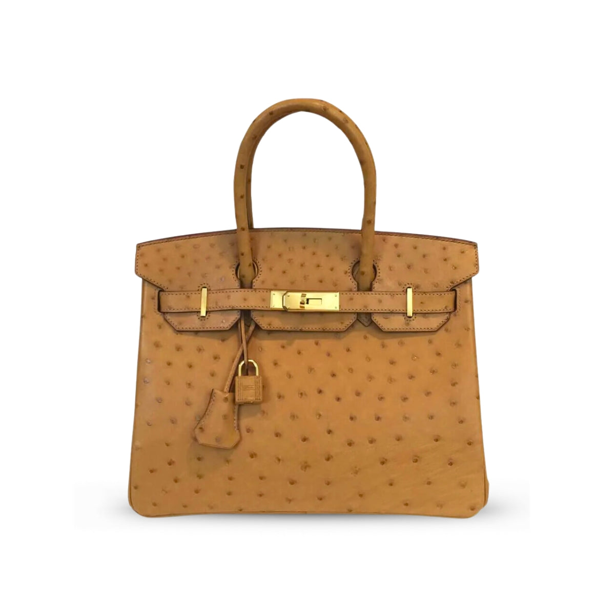 Hermès Birkin 30 Gold Ostrich GHW B