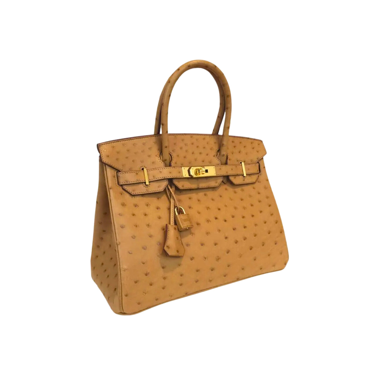 Hermès Birkin 30 Gold Ostrich GHW B
