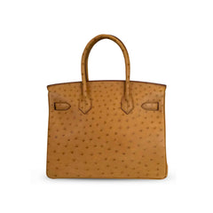 Hermès Birkin 30 Gold Ostrich GHW B