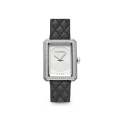 Chanel Boy-Friend S Quilted Pattern Diamond Bezel H6955