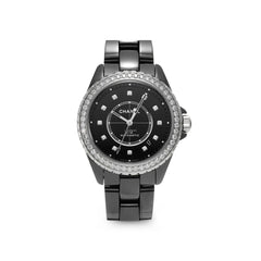 Chanel J12 Diamond Bezel Watch Caliber 12.1, 38 mm - H6526