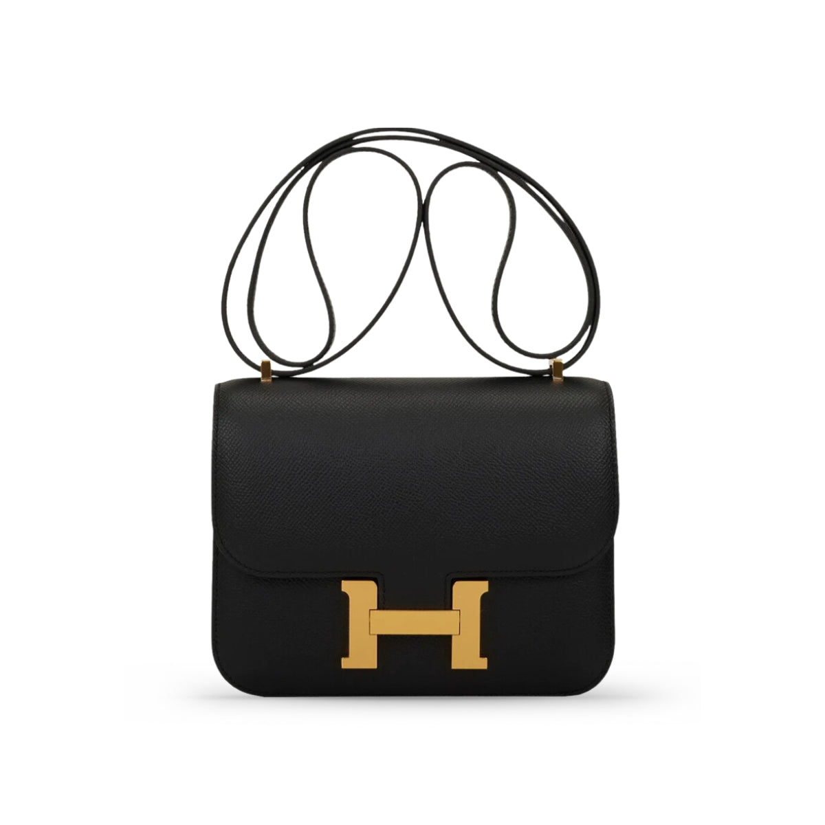 Hermes Constance 18 Black Epsom GHW W