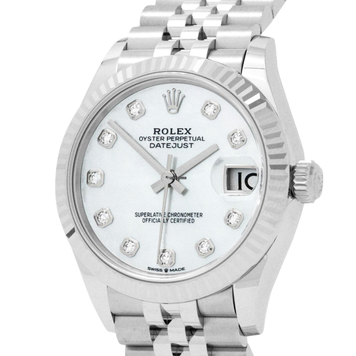 Rolex Datejust 31 278274NG White MOP Jubilee