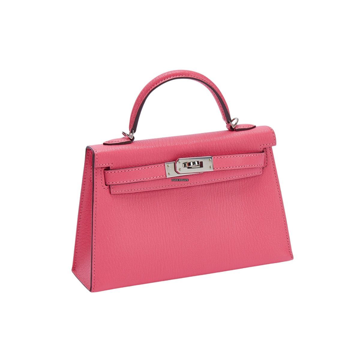 Hermes Kelly 20 Chevre Rose Lipstick PHW A