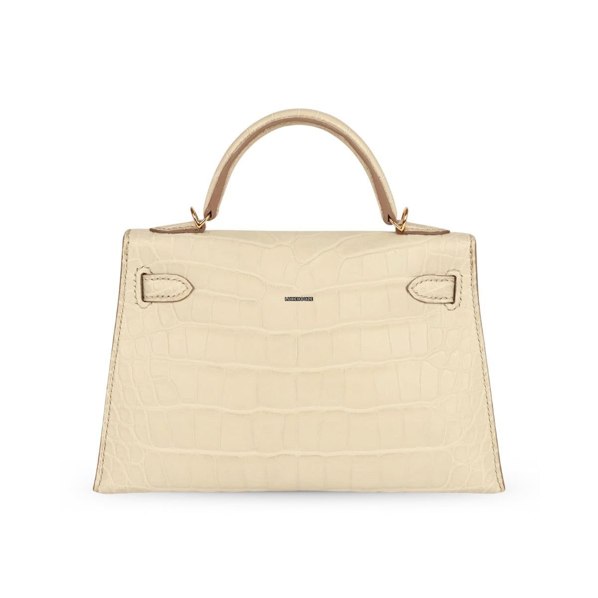 Hermes Kelly 20 Vanilla Alligator Matte GHW W