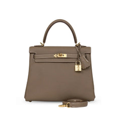 Hermes Kelly 25 Etoupe Togo GHW W