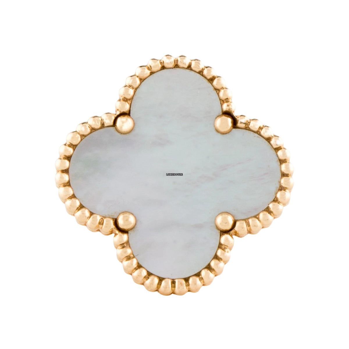 Van Cleef & Arpels Magic Alhambra Ring 18K Yellow Gold Mother-of-pearl VCARF78900