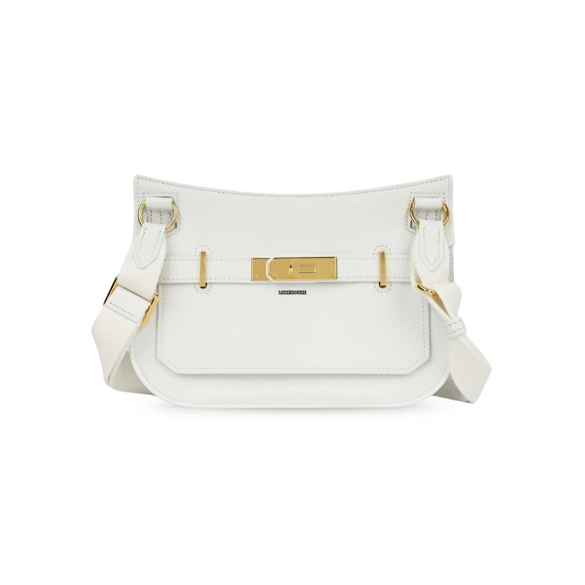 Hermes Mini Jypsiere White Evercolor GHW W