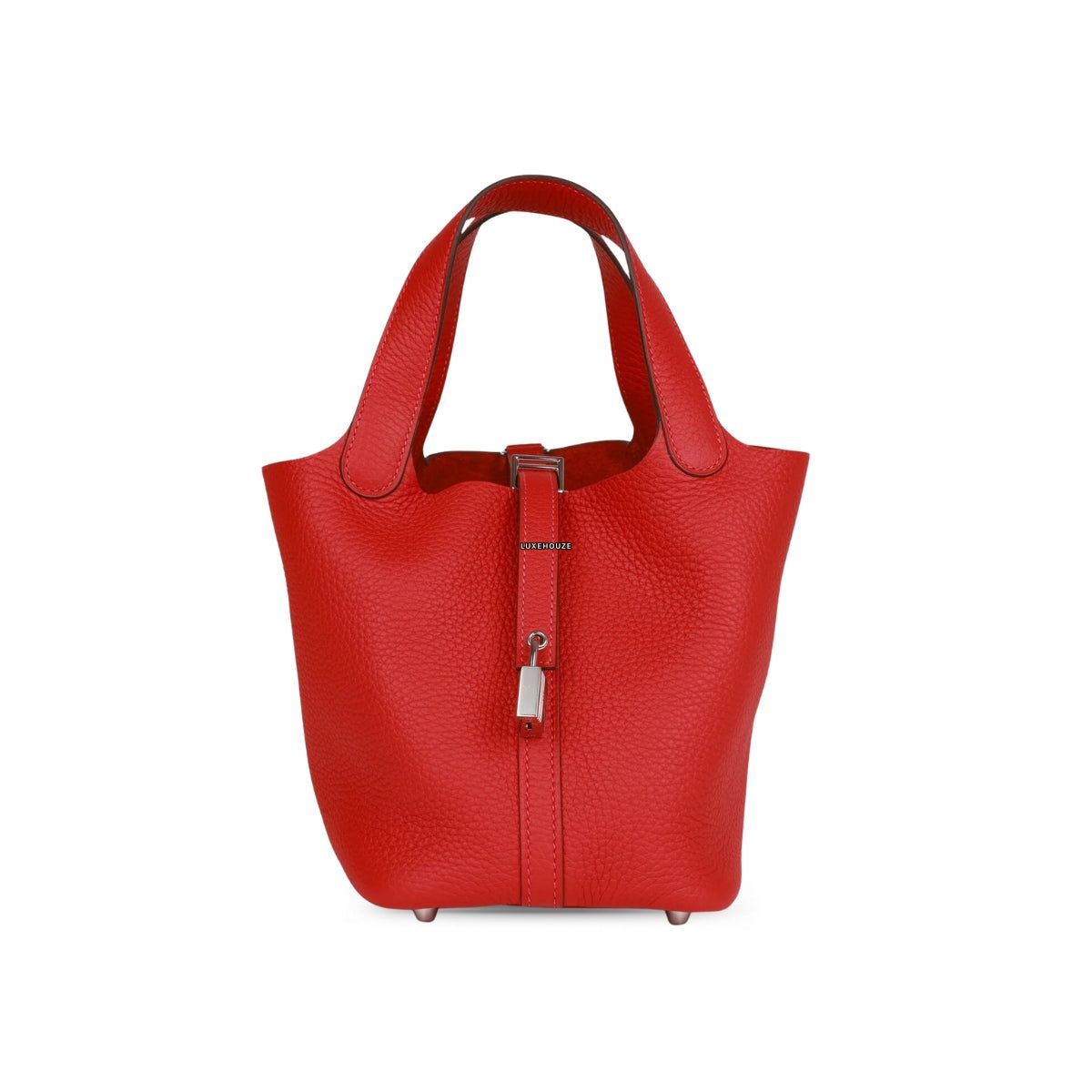 Hermes Picotin 18 Rouge Vermillion Clemence PHW W