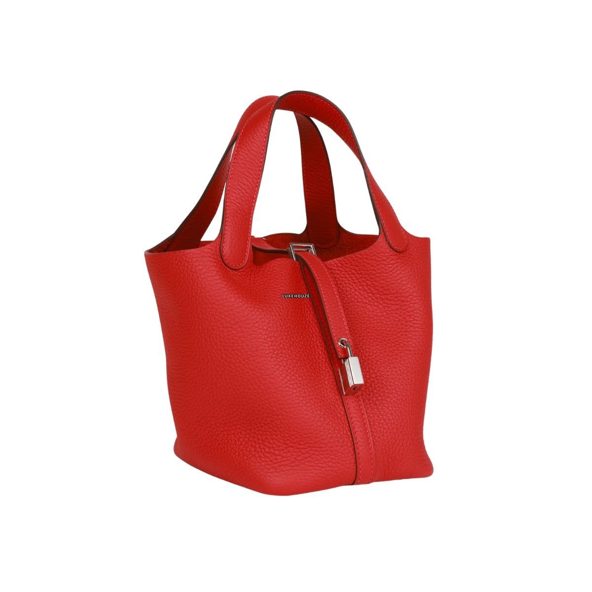 Hermes Picotin 18 Rouge Vermillion Clemence PHW W