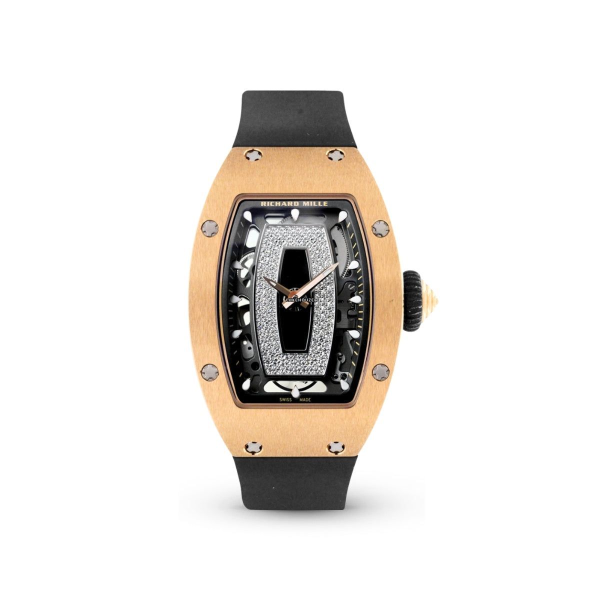 Richard Mille RM07-01 Plain Rose Gold Black Lips